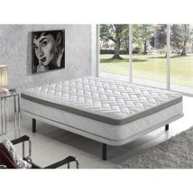 Simpur - relax matelas 160x200 - fil d'argent - mousse à mémoire de forme - épaisseur 25 cm - ferme en profondeur et doux en surface.