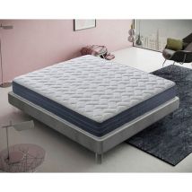 Ilovesleep - Colchón 90x190 de espuma hr y espuma viscoelástico transpirable