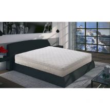 Colchón 90x200 de espuma viscoelástica - desmontable - Memoria de 4 cm - Anatómico - Antibacteriano - Antiácaros - 100% Made in Italy