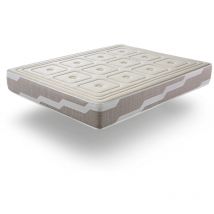 Colchon con latex 90X190 organic natura, Altura 26 cm Espuma hr 100% Algodon y lino