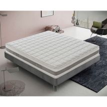 Colchón de látex 150x190 extraíble de 21 cm de alto - Rigidez H2 Medio 7 Zonas 100% Ergonómico Látex antiácaros transpirable 100% Hecho en Italia