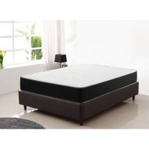 Colchón de muelles de lujo 140x190 cm - espesor 20 cm - de espuma Colchón de muelles con viscoelástica - viscoelástica adaptable 7 zonas de confort