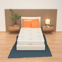 Miasuite - Colchon individual 80x190 Colchon en Espuma Viscoelastica Desenfundable, 25 cm - aloe Vera Premium