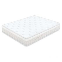 Colchón Fusión de Sonpura muelles ensacados HR con visco de 105X190x30 cm de grosor.