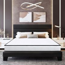 Colchón de espuma Iztoss 140x200cm - Grosor 15 cm - Para adultos y niños - Zonas de confort de espuma