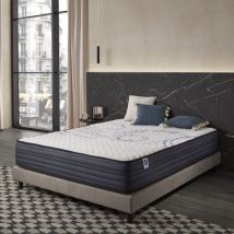 Naturalex - Colchón Perfect Sleep - 180x200 cm - Viscoelástica hr, Látex Azul, Hipoalergénico - Confort Firme - 7 Zonas de Confort - Cara