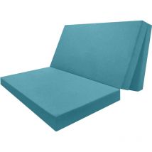 COLCHON PLEGABLE CAMPER TURQUESA 80X190. Núcleo D28 Kg/m3 Desenfundable
