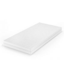 Colchón de espuma fría , Blanco, 90 x 200 cm H2 grado de dureza, 7 zonas, Vitalispa