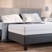 Vitalispa - Colchón de espuma fría , Blanco, 160 x 200 cm H3 grado de dureza, 7 zonas