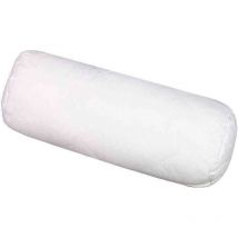 Aznar - Almohada rulo cojin de fibra hueca siliconada tacto plumón 60X20 cm