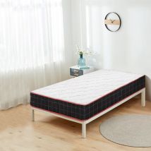 Colchón 90x200cm - Grosor 15 cm - Colchón viscoelástico para adultos y niños - Zonas de confort viscoelásticas adaptables