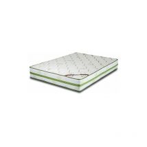 El Almacén Del Colchón - Colchón viscoelastico Modelo aloe vera, 135 x 200 x 28cm, Tejido Aloe Vera - El Almacén del Colchon - Blanco y verde