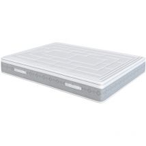 El Almacén Del Colchón - Colchón viscoelastico Modelo diamond, 140 x 180 x 28cm - El Almacén del Colchon - Blanco y gris