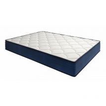 Colchón viscoelástico Modelo memory, 105 x 190 x 18cm - El Almacén del Colchon - Azul y blanco