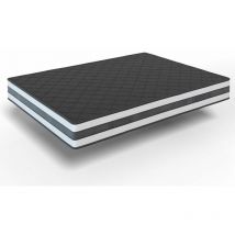 Colchón viscoelástico reversible, Modelo memory fresh, 135 x 180 x 22cm, cara de invierno y verano diferenciadas - El Almacén del Colchon - Azul y