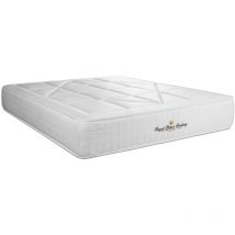 Colchón blanco con muelles ensacados y espuma viscoelástica 140 x 200