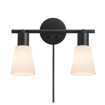 Nordlux - Spoterie cole 2 spot, Métal, Couleur Noir, E14, H.17.6, IP20 / Intérieur