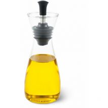 H103019 Sawston Bottiglia Dispenser per Olio e Aceto, 370ml, Contenitore Olio con Dosatore, Vetro, Acciaio Inossidabile, 1 x Bottiglia, Fornito Vuoto