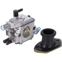Lycxames - Colector de admisión de carburador de repuesto para motosierra china 4500, 5200, 5800, 52 cc y 58 cc