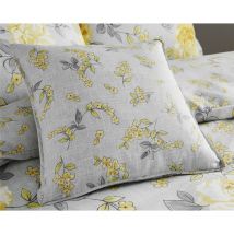 Colette Yellow Cushion Cover 45x45cm Square Bed/Sofa Accessory - Yellow