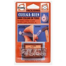 Colgador cuadros univ ext lat cuelga bien 12 pz Bricody