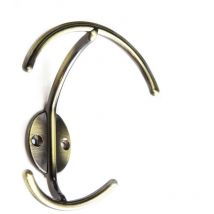 Niubó - Colgador de pared clásico atornillable con acabado cuero viejo. Dimensiones: 100x117x55 mm -