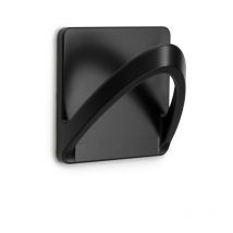 Wasserfester Kleiderbügel "Ribbon", Mattschwarz Inofix 2190-3