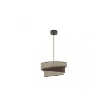 FABRILAMP Colgante Hara 1xe27 Marron/marron Regx40x40 Cm