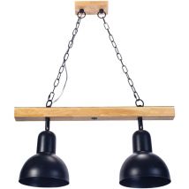 Forlight - Colgante Interior led Helium E27 15W Madera Clara para Comedor, Cocina