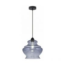 Colgante modelo Pombal acabado cristal fumé, 35cm(alto) 24cm(ancho) 24cm(fondo)