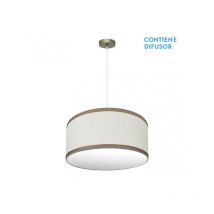 Senko - fabrilamp Colgante soprano en color Cuero/beis modelo Regulable