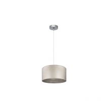 Colgante tania 1xe27 niquel/madera gris regx30x30 cm
