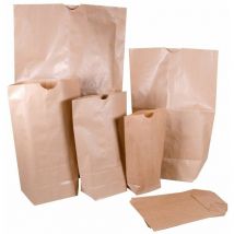 Sac kraft brun standard 1 feuille à encoche 16,5 x 26,5 - colis 1000 sacs