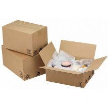 Caisse américaine simple cannelure 320x220x290mm - COLIS 20 CAISSES
