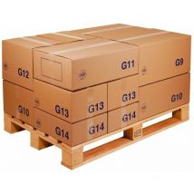 Caisse carton palettisable économique standard 400 x 300 x 150 mm - COLIS 20 CAISSES