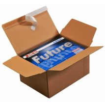 Caisse à fond automatique et bande adhésive 230 x 160 x 80mm - colis 20 caisses