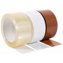 Ruban adhésif polypropylène silencieux transparent 75mmx100m - colis 24 rlx