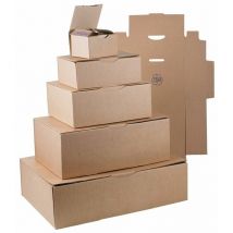 Boîte postale brune 240 x 170 x 50mm - COLIS 50 BOITES
