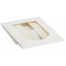 Boîte pâtissière avec fenêtre en cellophane 20 x 20 x 8cm - colis 50 boites