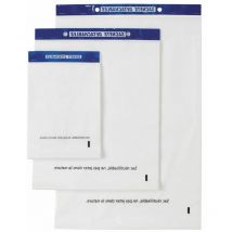 Sac plastique plat standard liassé à ouverture décalée 50 μ transparent - colis de 1000 sacs