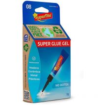 Supertite - Gel istantaneo adesivo - blister 3g - 2408 colla trasparente per vari materiali