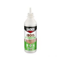 Sader - Colla poliuretanica per montaggio legno esterno d4 bottiglia 500g