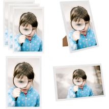 Vidaxl - Collage de cadres photo 3 pcs de table Blanc 10x15 cm mdf - cadre photo - cadres photo - Home & Living - Blanc