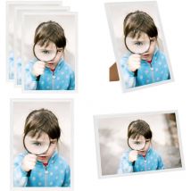 Vidaxl - Collage de cadres photo 3 pcs de table Blanc 18x24 cm mdf - cadre photo - cadres photo - Home & Living - Blanc