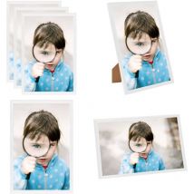 Vidaxl - Collage de cadres photo 3 pcs de table Blanc 21x29,7 cm mdf - cadre photo - cadres photo - Home & Living - Blanc