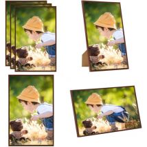 Vidaxl - Collage de cadres photo 3 pcs de table Bronze 13x18 cm mdf - cadre photo - cadres photo - Home & Living - Brun