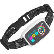 Collare antiabbaio automatico per cani, 3 modalità di shock statico/vibrazione/suono, 8 livelli di intensità regolabili, impermeabile IP67 e