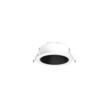 Miidex Lighting - Collar de baja luminancia IP20 82 mm x 82 mm blanco/negro