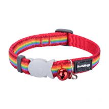Red Dingo - Collar de seguridad para gatos Red Rainbow Breakaway de 13 pulgadas, 1 unidad
