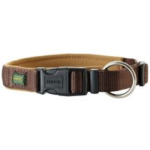Hunter - Collar neoprene vario plus, collar para perros, nylon, acolchado con neopreno, 40-45 (m), marrón/caramelo